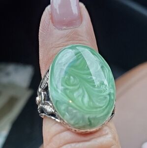 Silver and Stone ring